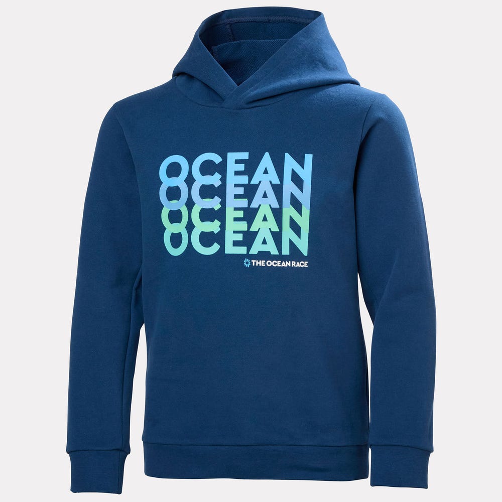Kids' Organic Cotton Graphic Hoodie - Blue