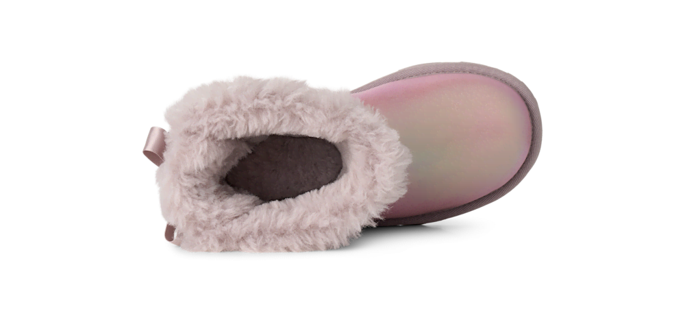 Kids' Iridescent Leather Bow Boot