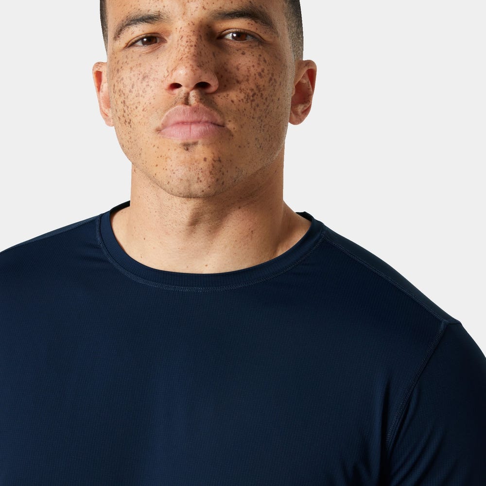 Men's UPF 50+ Long Sleeve Crew - Navy