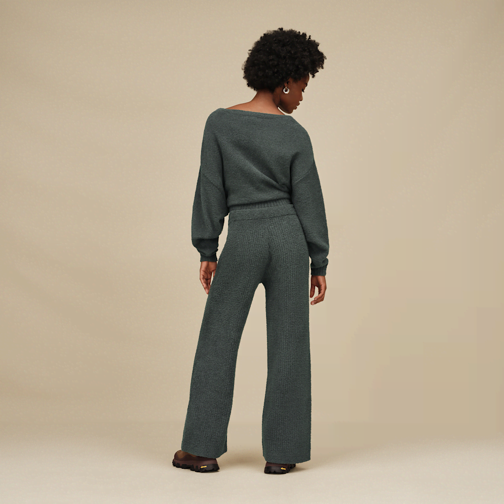 Women's Ribbed Straight-Leg Pants - Allspice