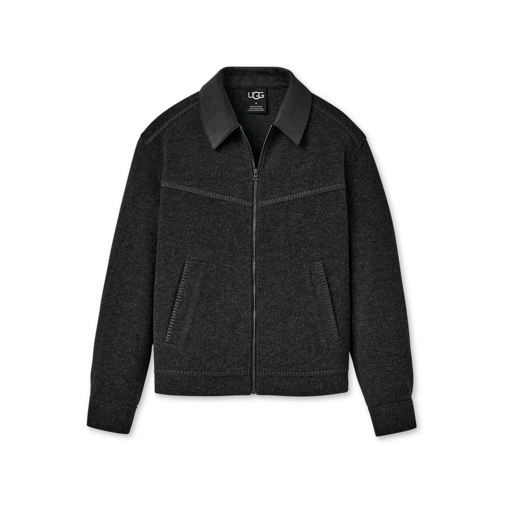 Men's Recycled Full-Zip Collared Jacket