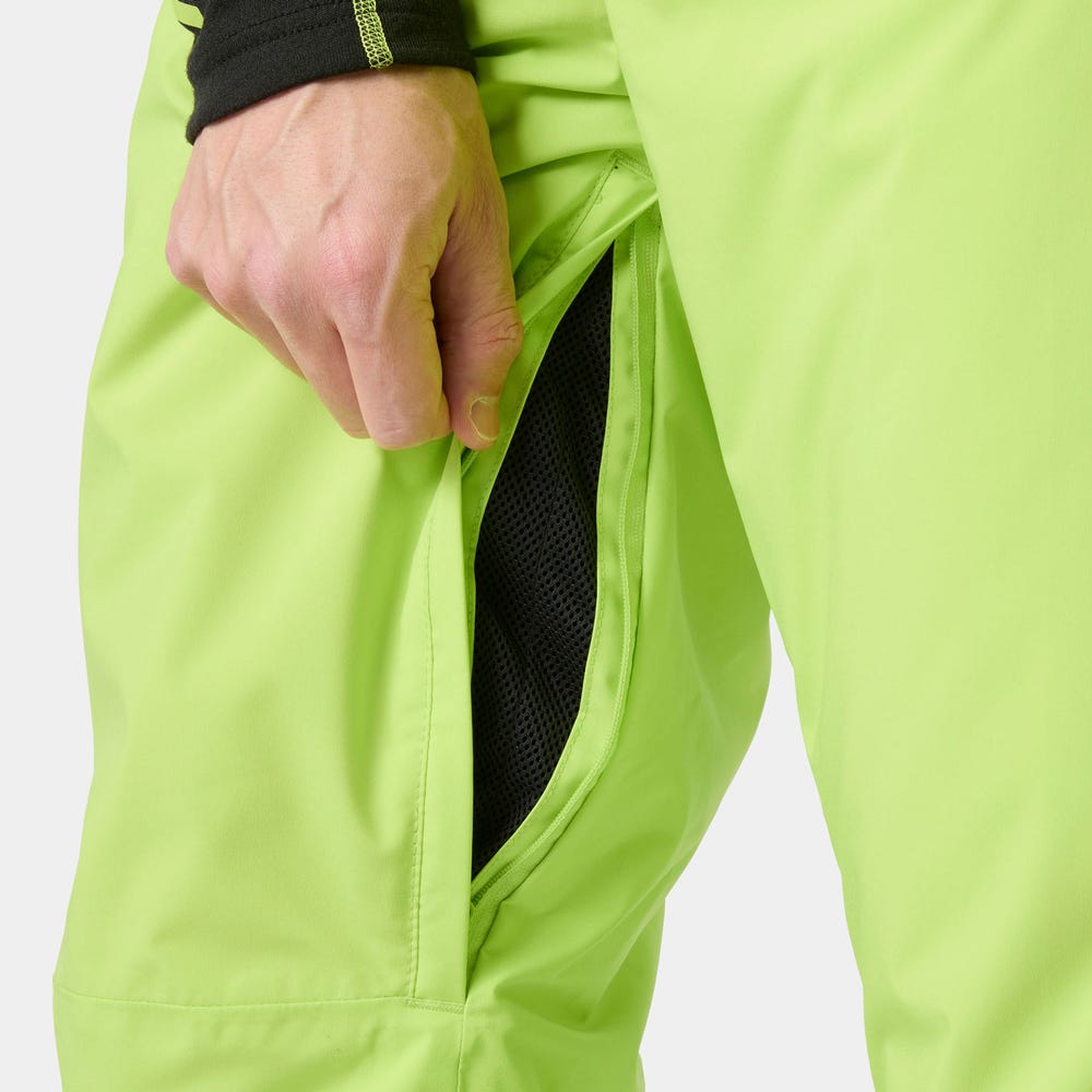 Men's Insulated Ski Bib Pants - Green