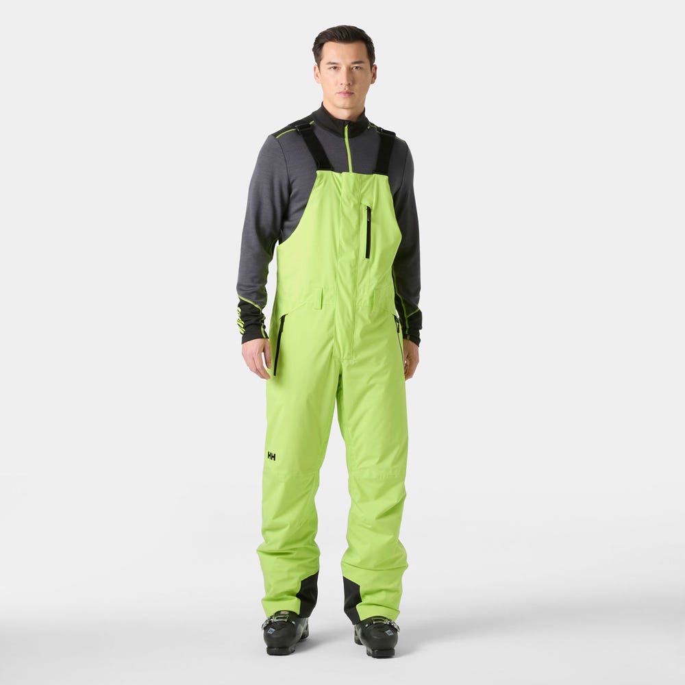 Men's Insulated Ski Bib Pants - Green