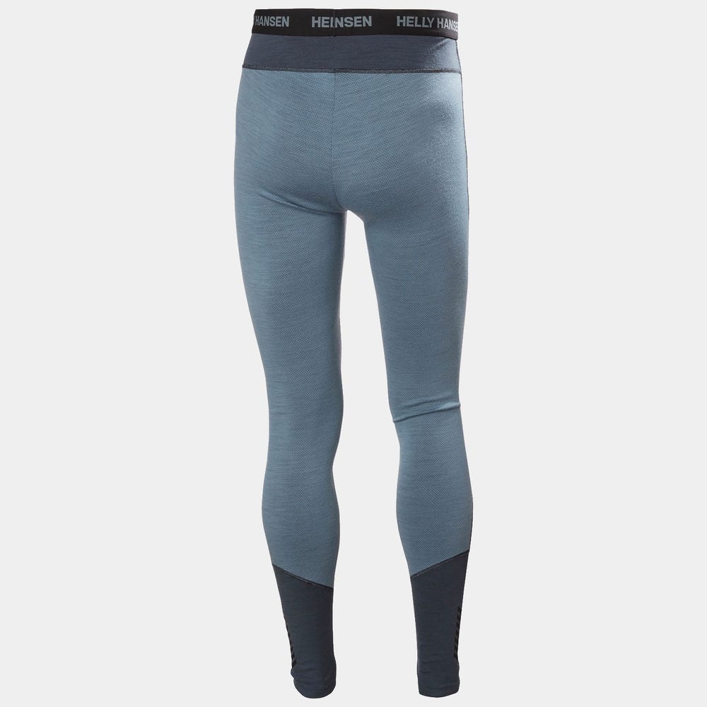 Men's Merino Wool Base Layer Pants - Blue