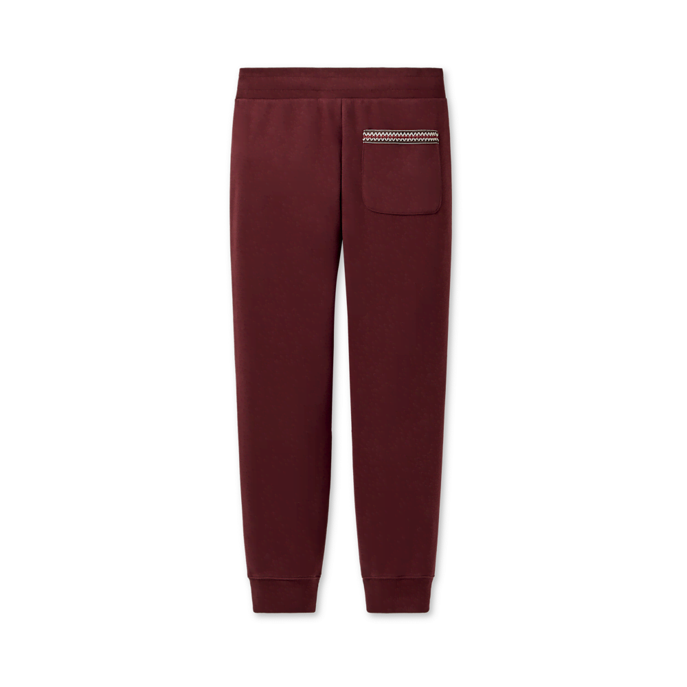 Men's Cotton Blend Drawstring Joggers - Purple