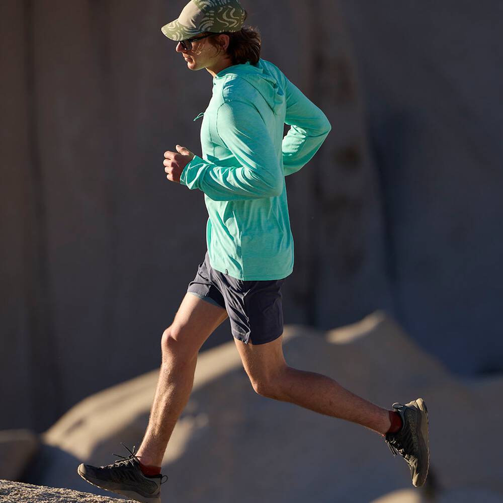 Men's UPF 40+ Sun Hooded Shirt - Aqua