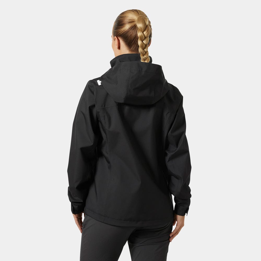 Women's Hooded Sailing Rain Jacket - Black