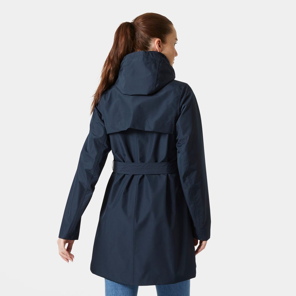 Women's Waterproof Trench Coat - Speckled