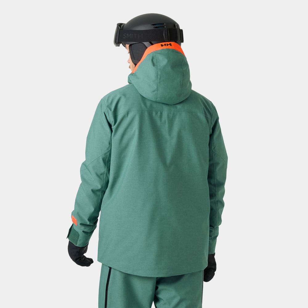 Men's Insulated Ski Jacket - Opal Green