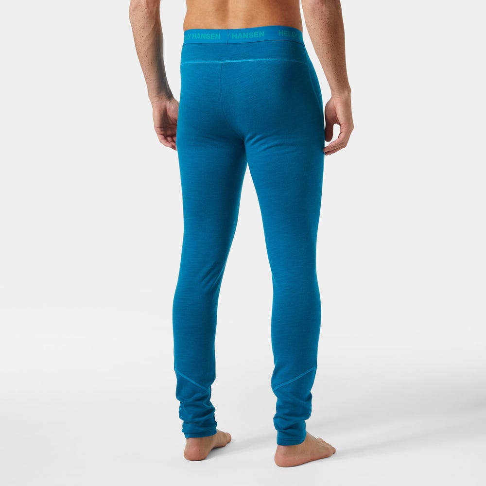 Men's Merino Wool Base Layer Pants - Blue