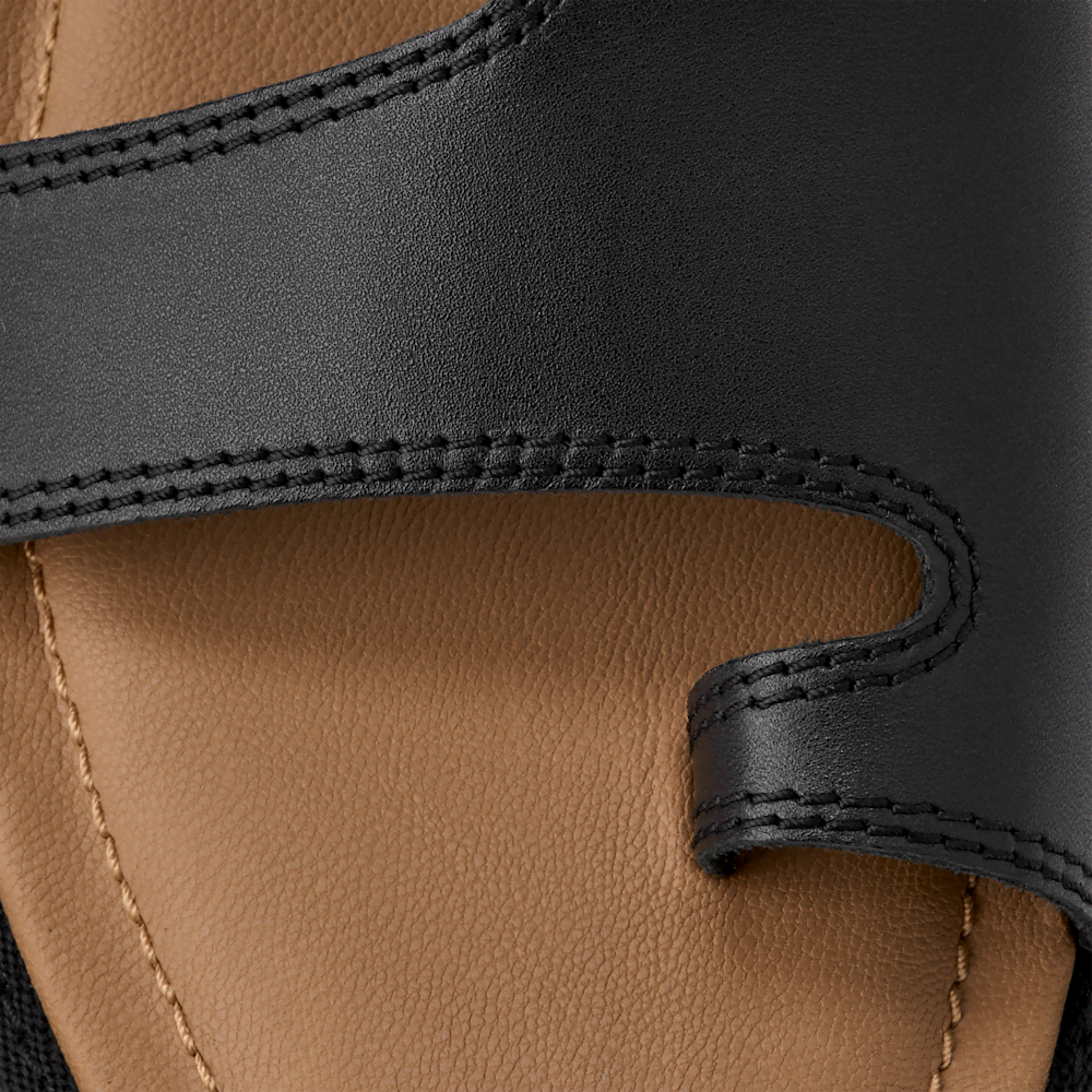 Women's Leather Toe Post Sandal