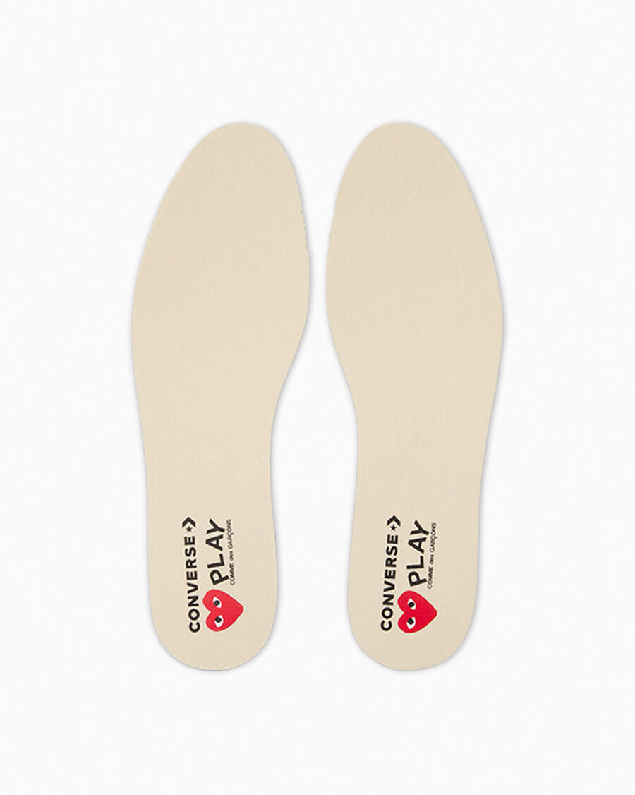 Canvas Low Top Sneaker With Heart Graphic - Black - Black/High Risk Red/Egret