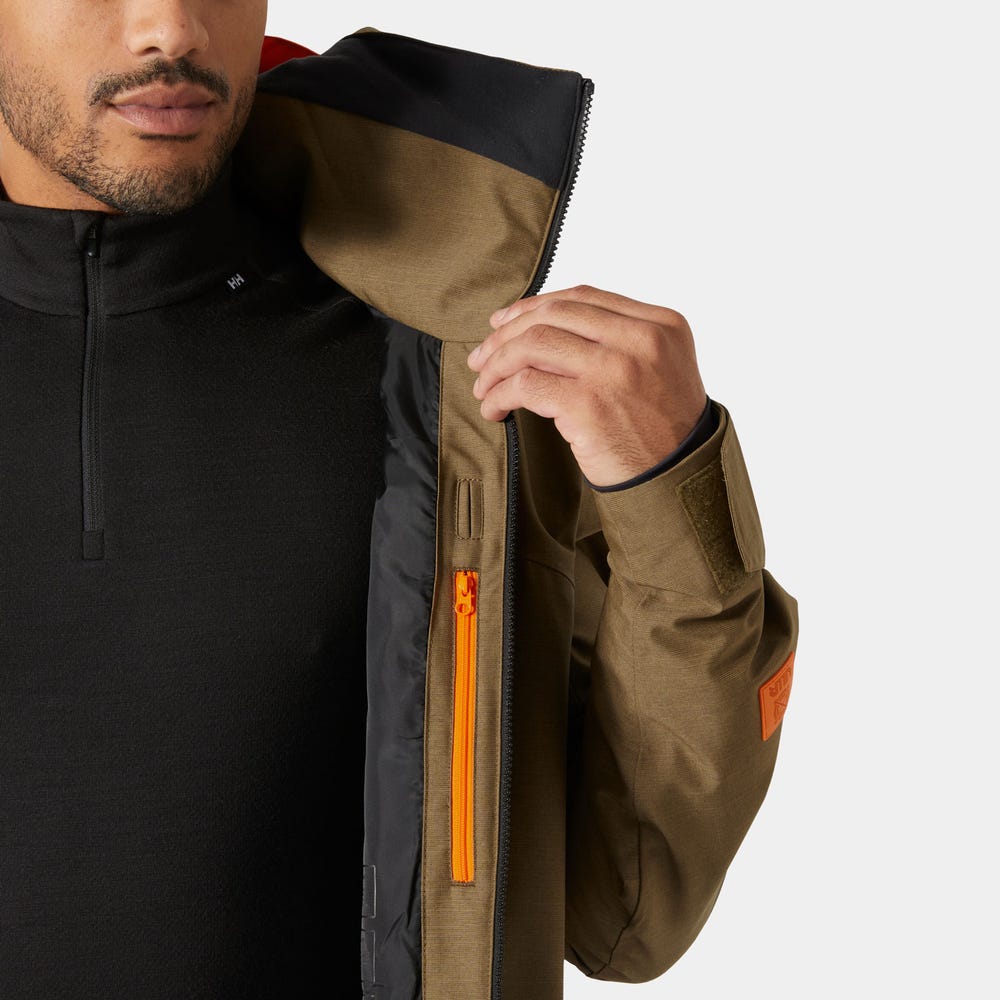 Men's Insulated Ski Jacket - Opal Green