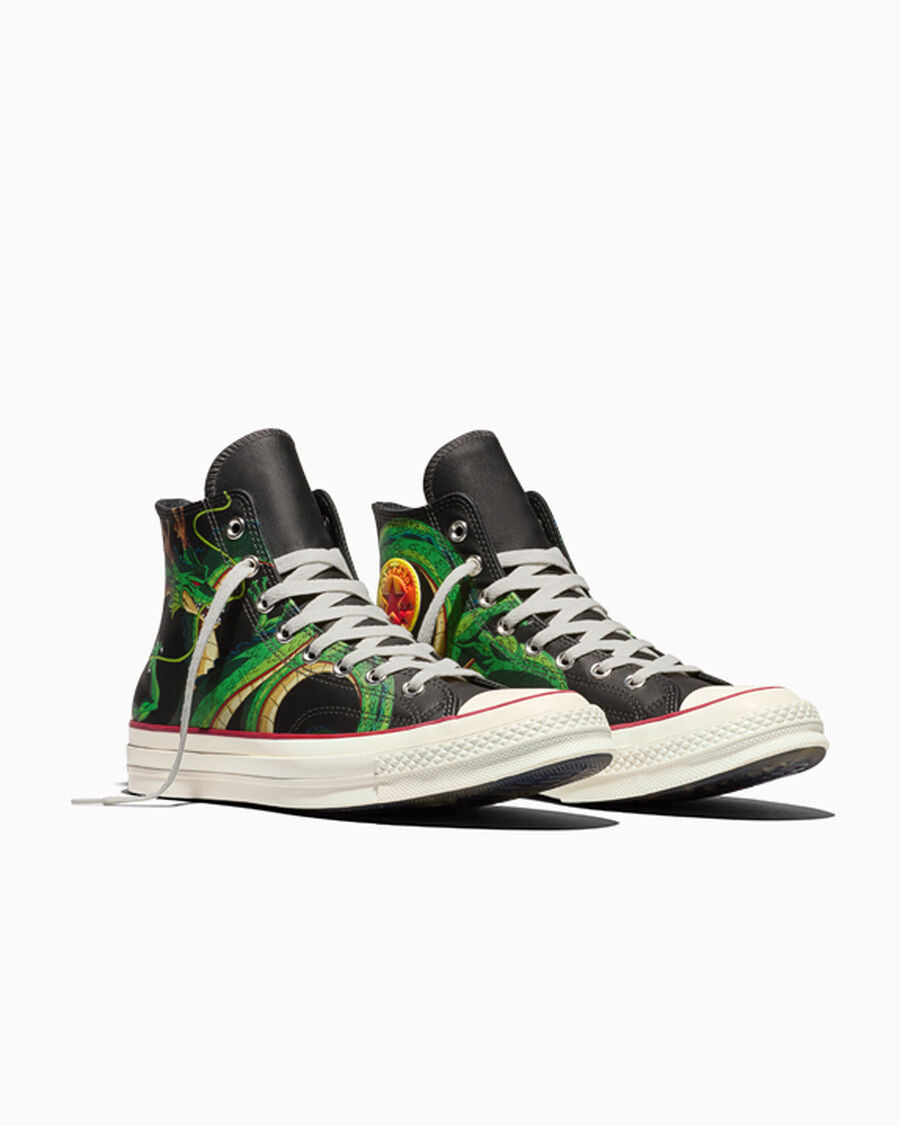 Leather Graphic High Top Sneaker
