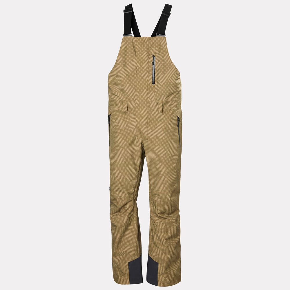 Men's Insulated Ski Bib Pants - Green