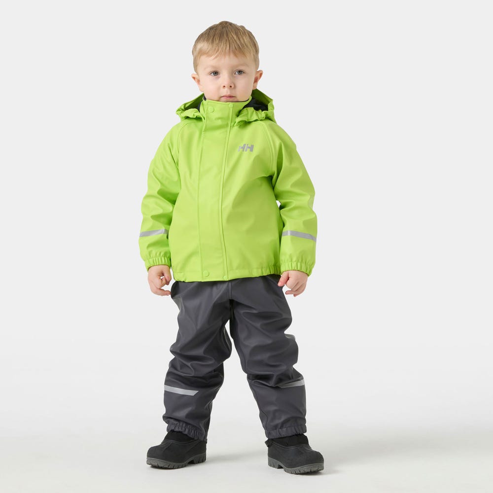 Kids' Fleece-Lined Rain Set - Cranberry