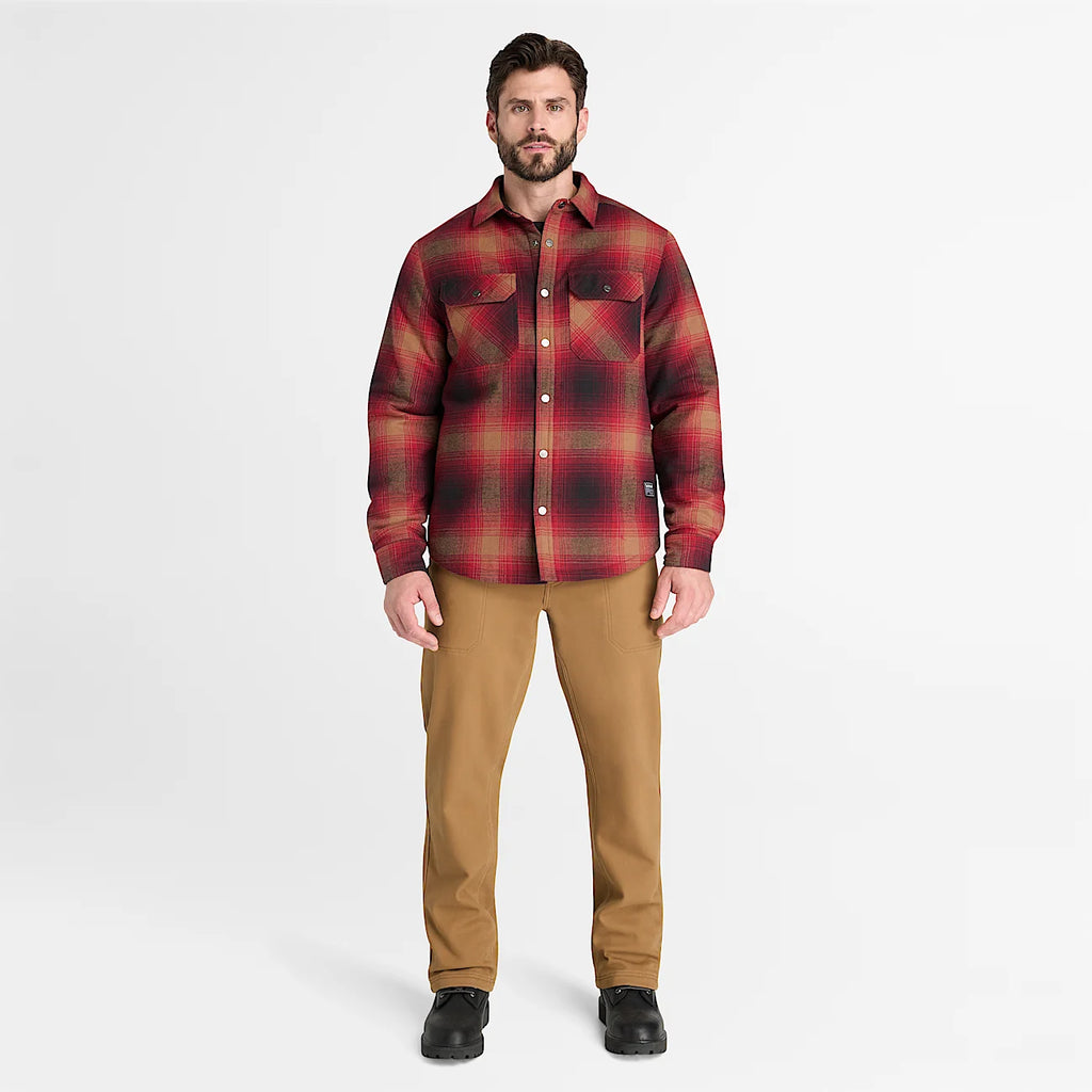 Men's Fleece-Lined Flannel Shirt Jacket