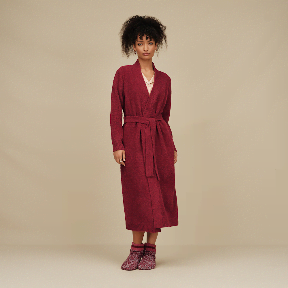 Women's Recycled Polyester Robe - Cream