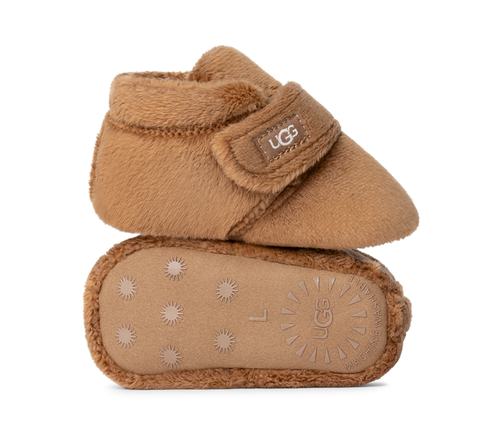 Baby Terry Bootie Slipper - Charcoal