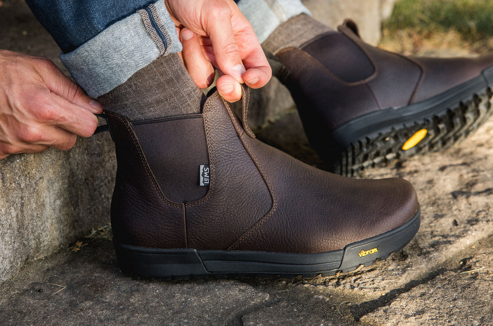Men's Waterproof Leather Chelsea Boot - Dark Roast