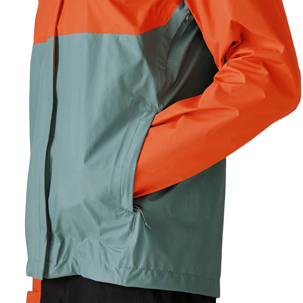 Men's 3-Layer Waterproof Rain Jacket - Gray