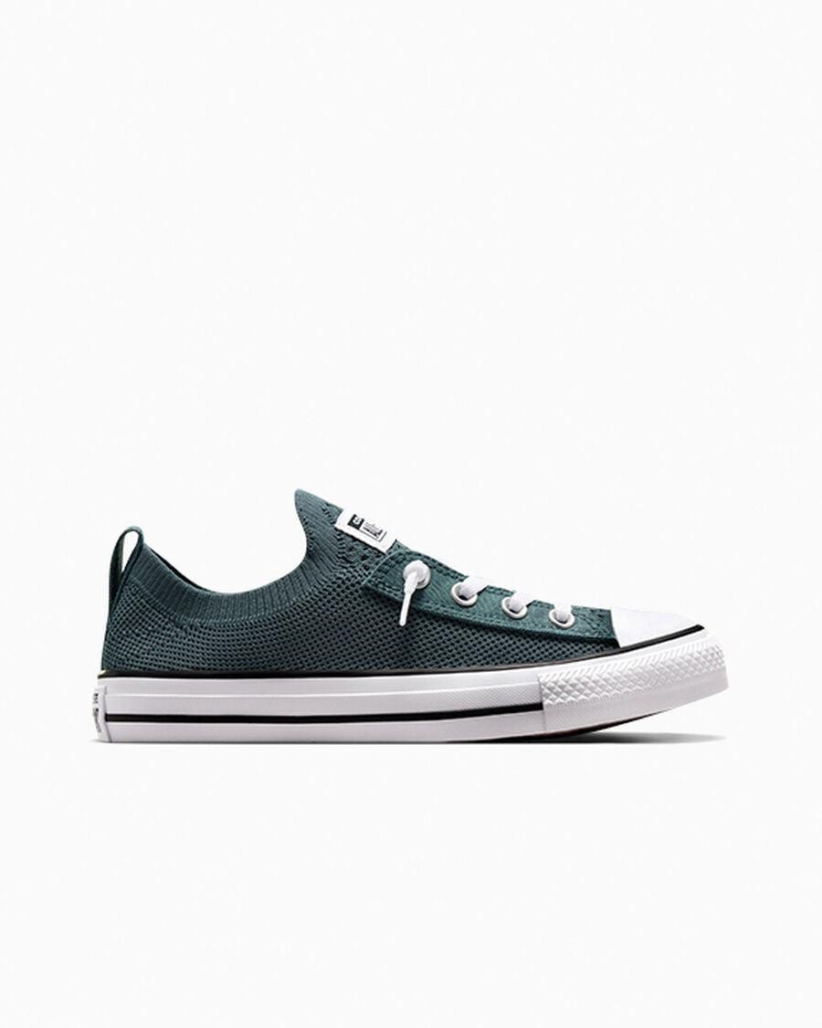 Women's Knit Slip-On Low-Top Sneaker - True Nature Green/White/Black