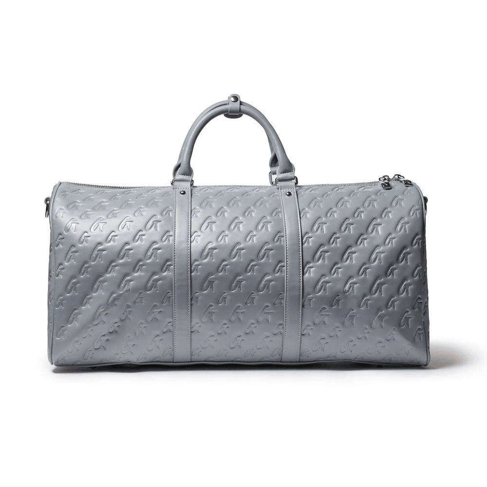 Vegan Leather Duffle Bag - Gray