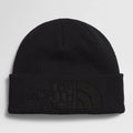 Embossed Knit Beanie - Black
