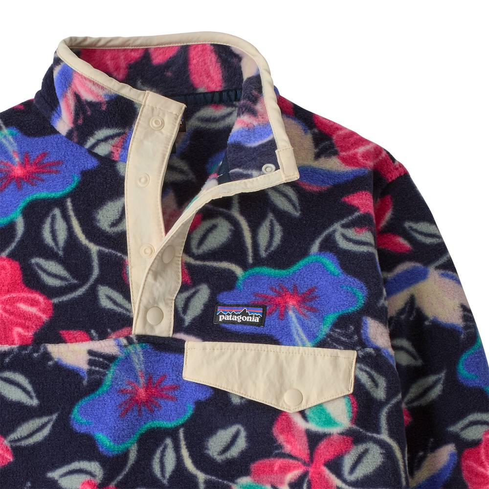 Kids' Recycled Fleece Snap Pullover - Blue