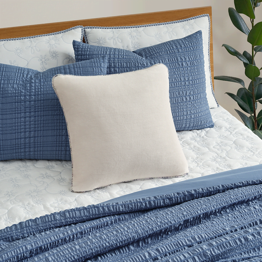 Set Of 2 Whipstitch Decorative Pillows