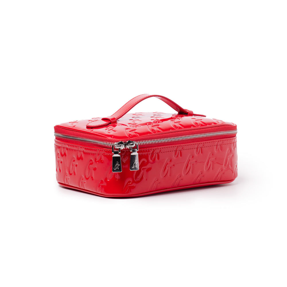 Medium Cosmetic Travel Case - Red