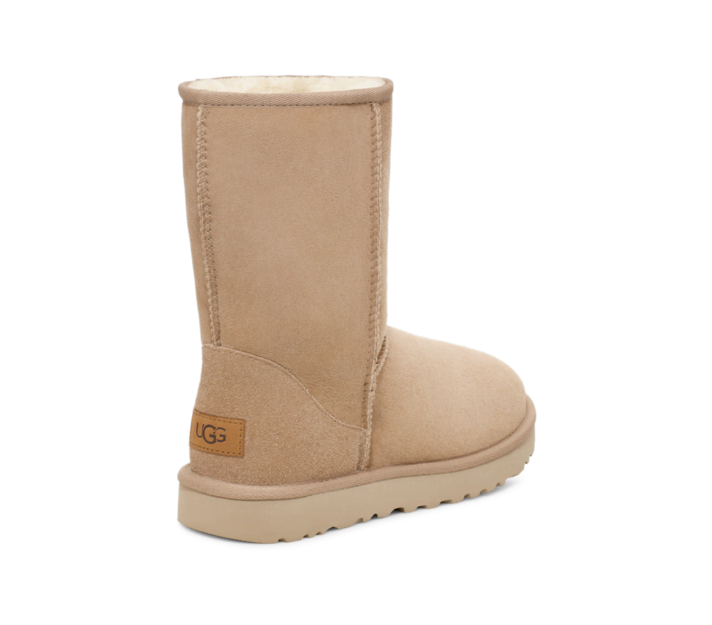 Women's Short Sheepskin Boot - Sand