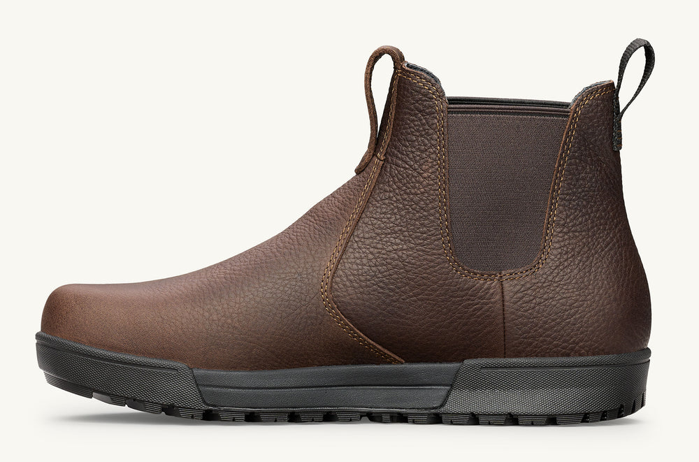 Men's Waterproof Leather Chelsea Boot - Dark Roast