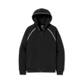 Men's Oversized Full-Zip Hooded Sweatshirt - Brown