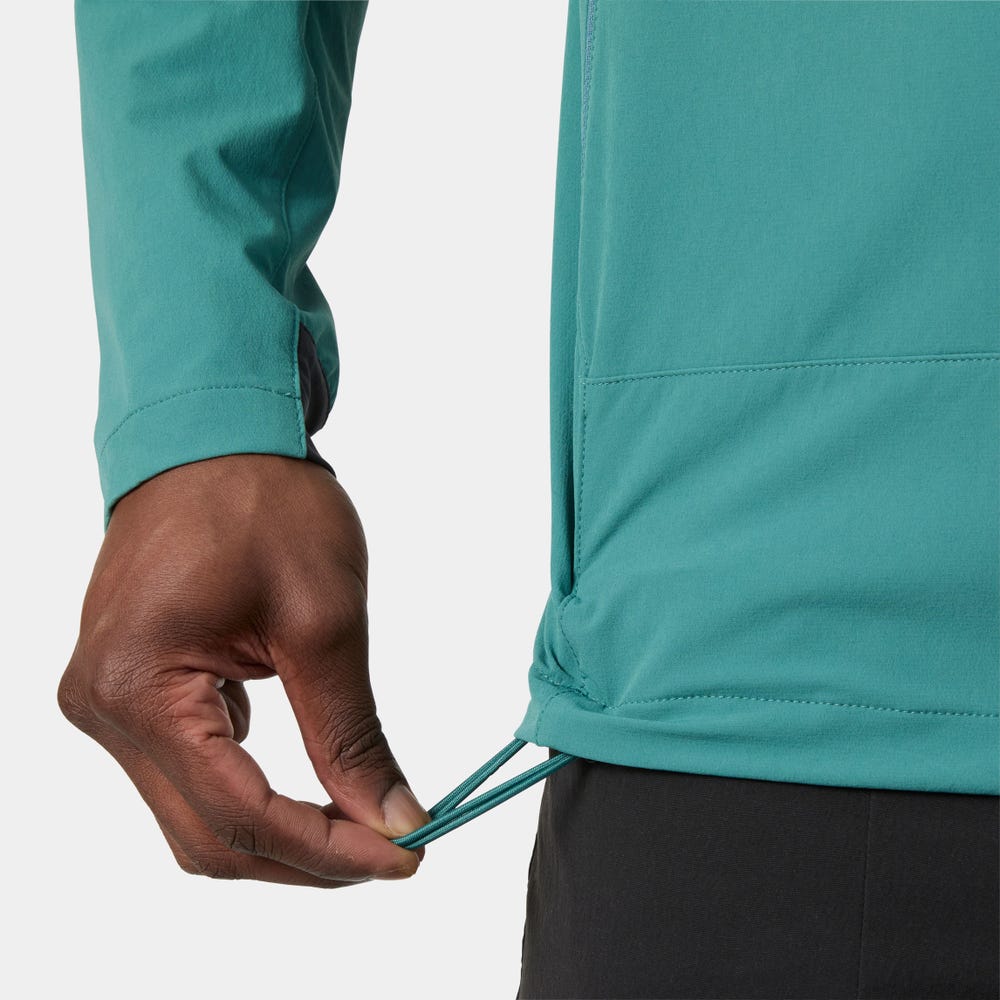 Men's Stretch Hooded Softshell Jacket - Black
