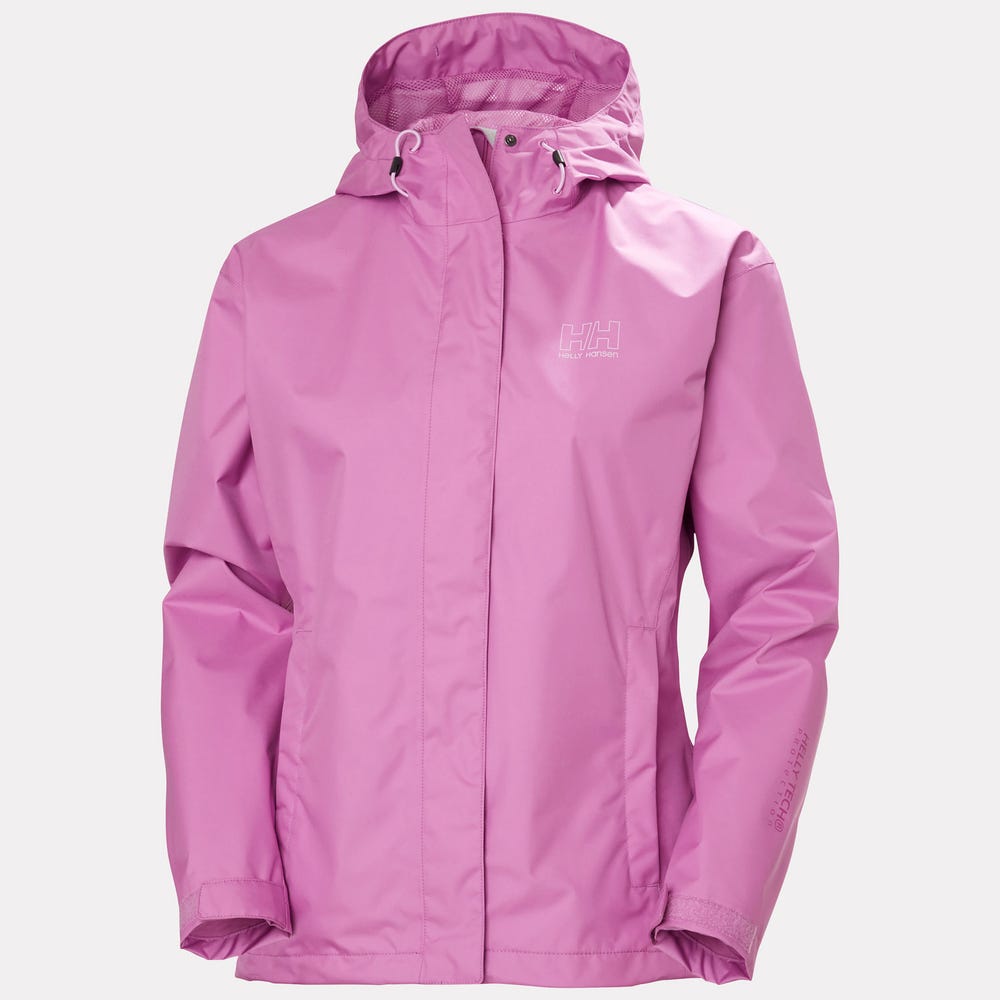 Women's Waterproof Rain Jacket - Hot Pink