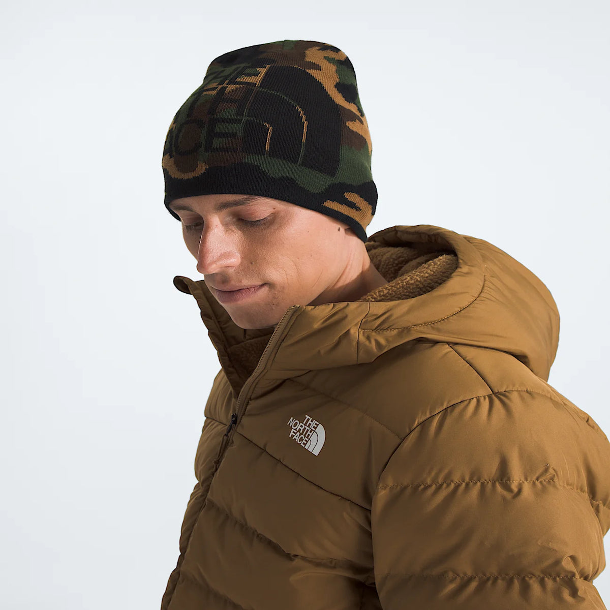 Reversible Beanie - Black Camo
