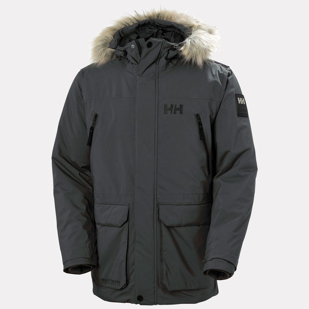 Men's Insulated Waterproof Parka - Gray Green