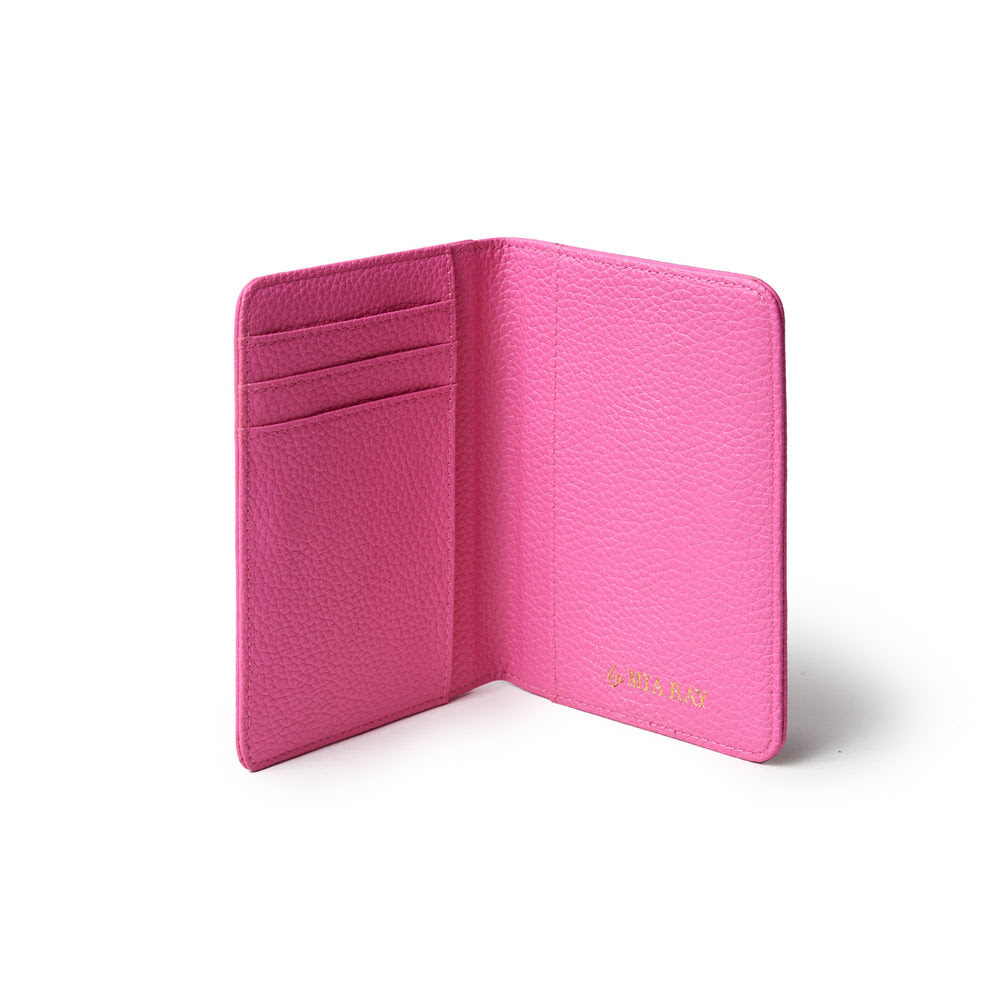 Textured Passport Holder - Hot Pink