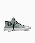 Canvas Mid-Top Sneaker - Pavemint/Black/White