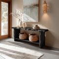 Rustic Live Edge Console Table