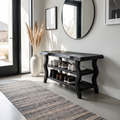 Artisan Rustic Shoe Storage Bench