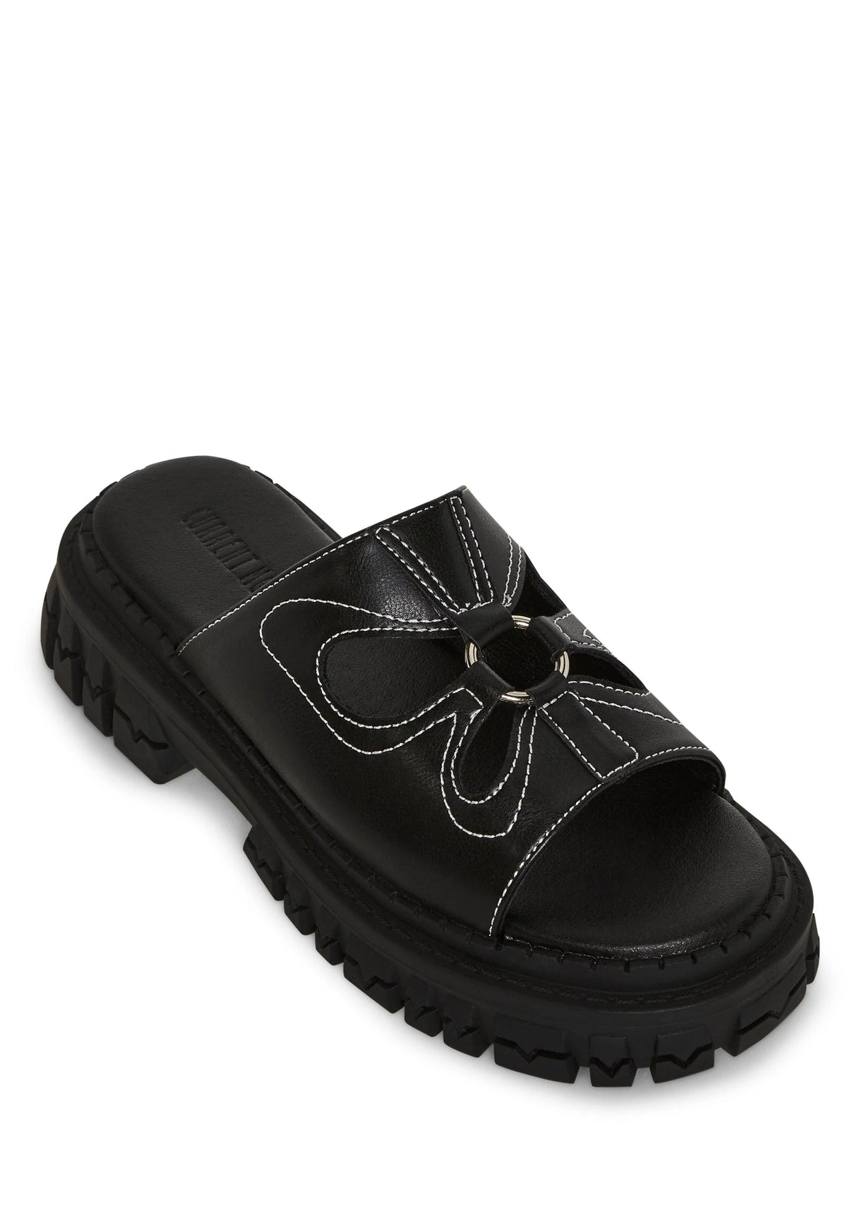 Butterfly Cutout Platform Slides - Black