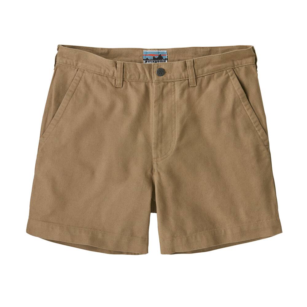 Men's Cotton Canvas Shorts, 5-Inch - Khaki
