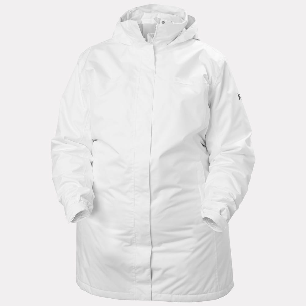 Women's Insulated Rain Coat - White