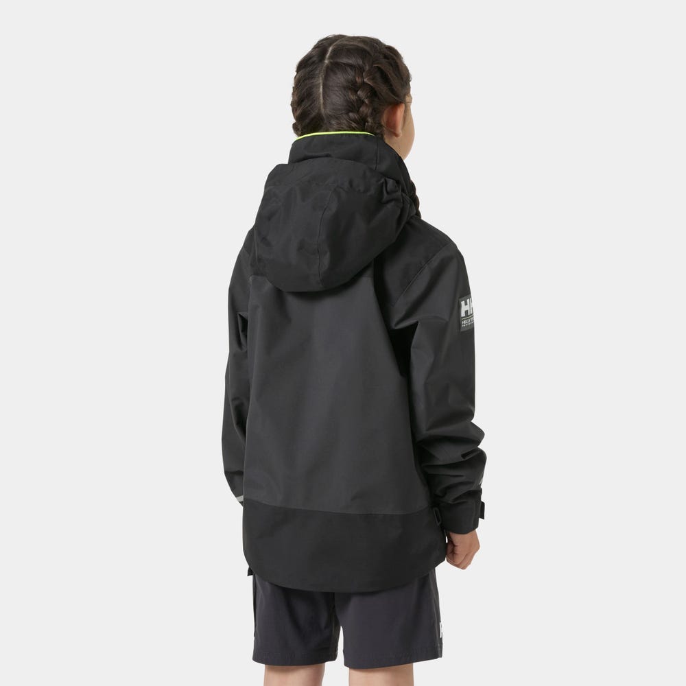Juniors' Hooded Sailing Rain Jacket - Cream