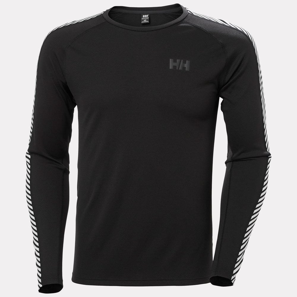 Men's Striped Crew Base Layer Top