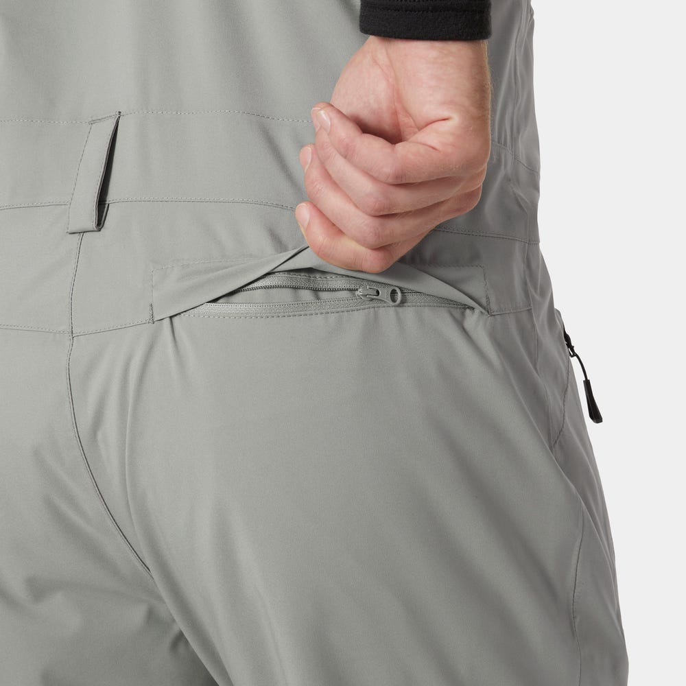 Men's Insulated Ski Bib Pants - Green