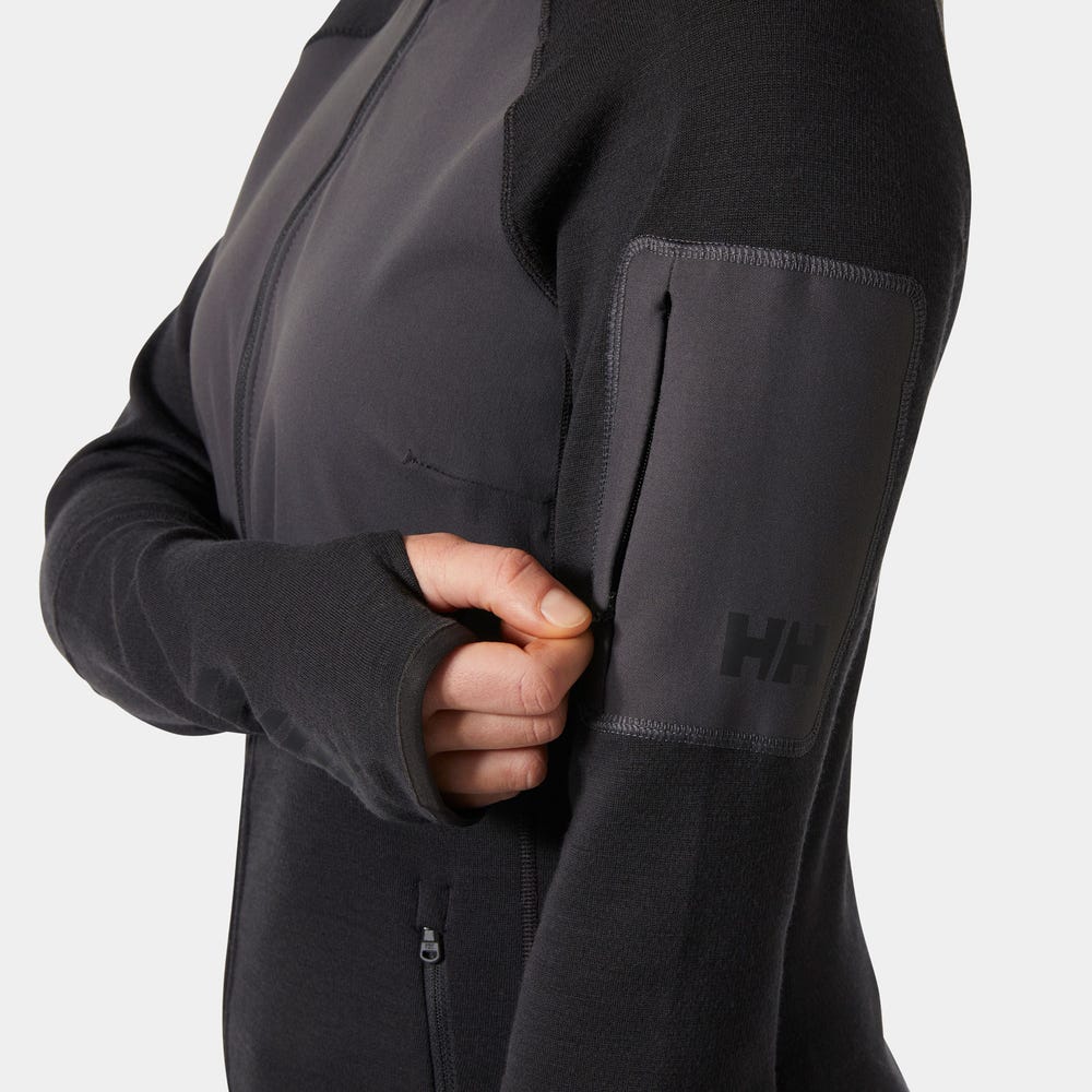 Women's Merino Wool Midlayer Jacket - Blue