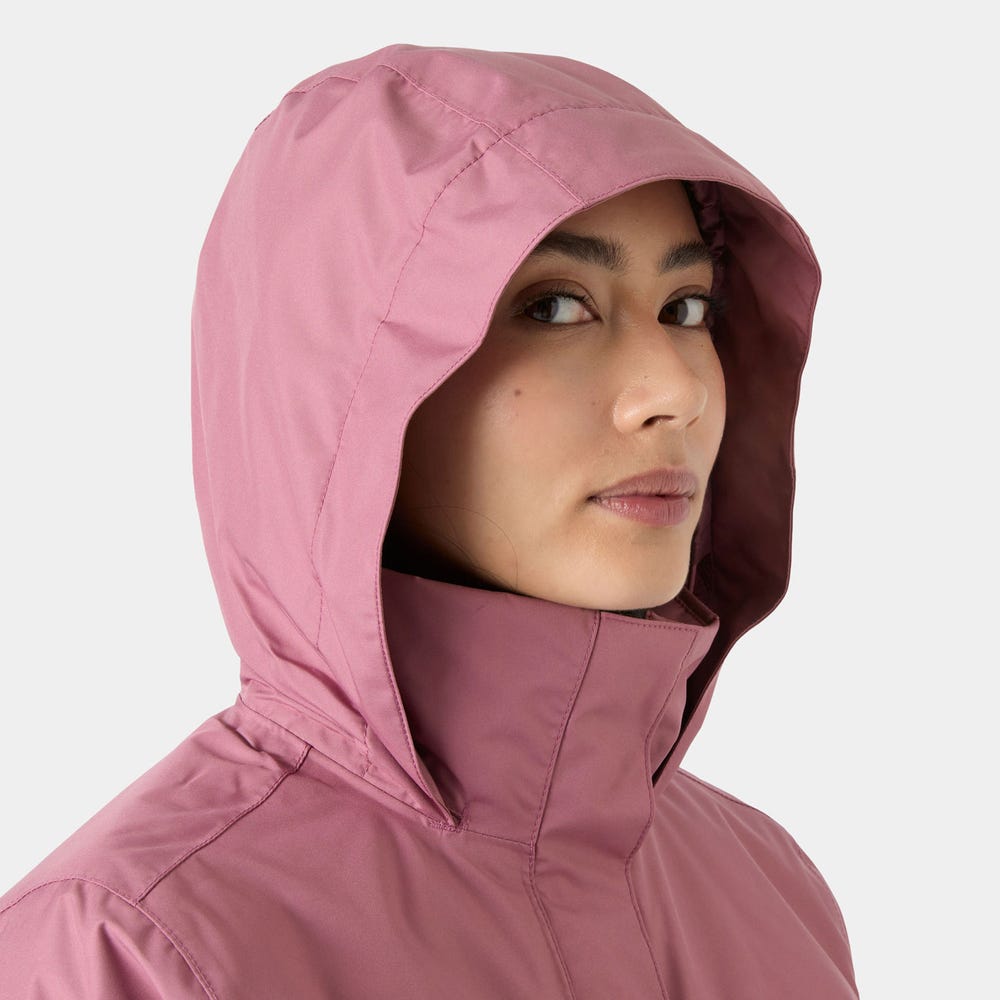 Women's Insulated Rain Coat - White